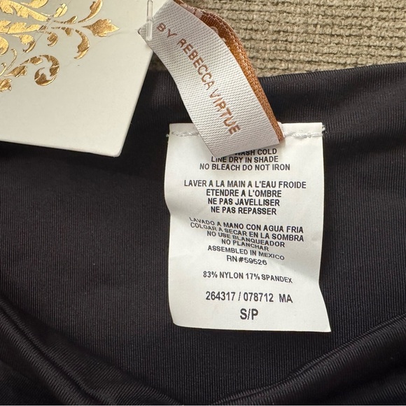 BECCA X Rebecca Virtue Black & White Hipster Bikini Bottom Size Small NWT - Picture 10 of 14